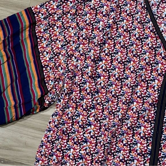 Democracy 3/4 Kimono Sleeve Tie Front Top Women’s Large - Picture 5 of 5